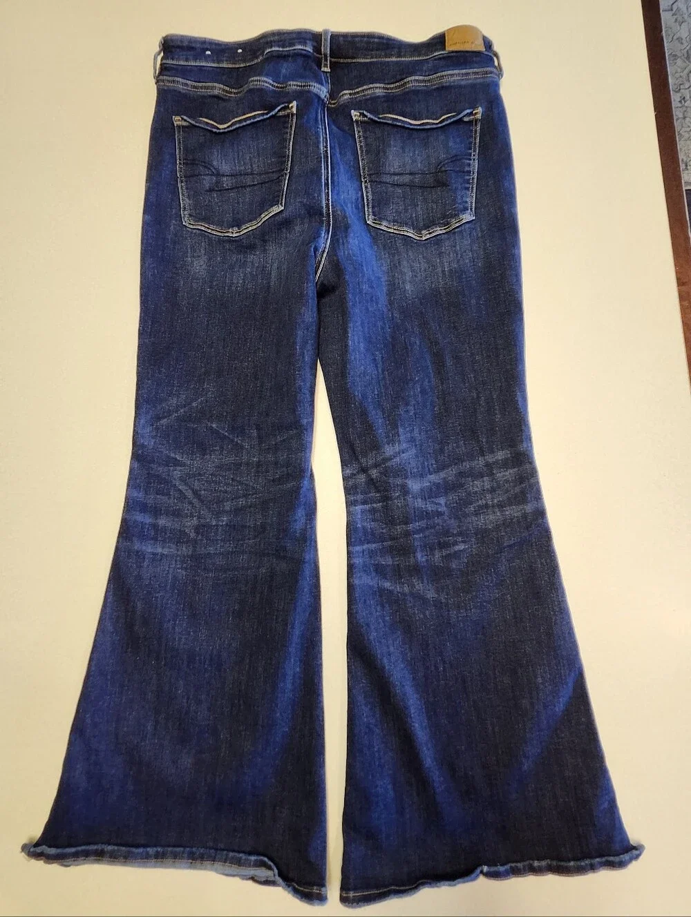 American Eagle Outfitters Super High Rise Flare Leg Jeans, 18 Short - Picture 3 of 11